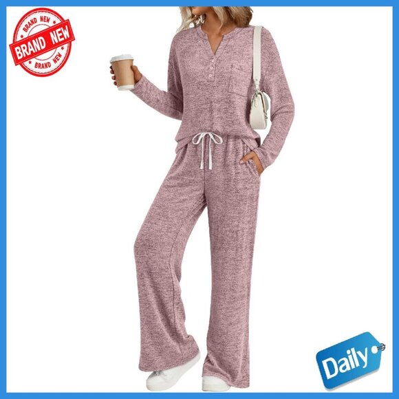 Other - Soft Lounge Set Matching Pajamas Sweatsuit Comfortable Relaxed Fit
